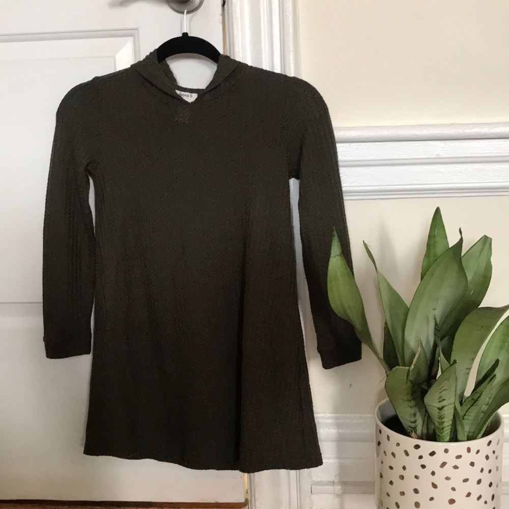 🌻Forever 21 hooded sweater dress